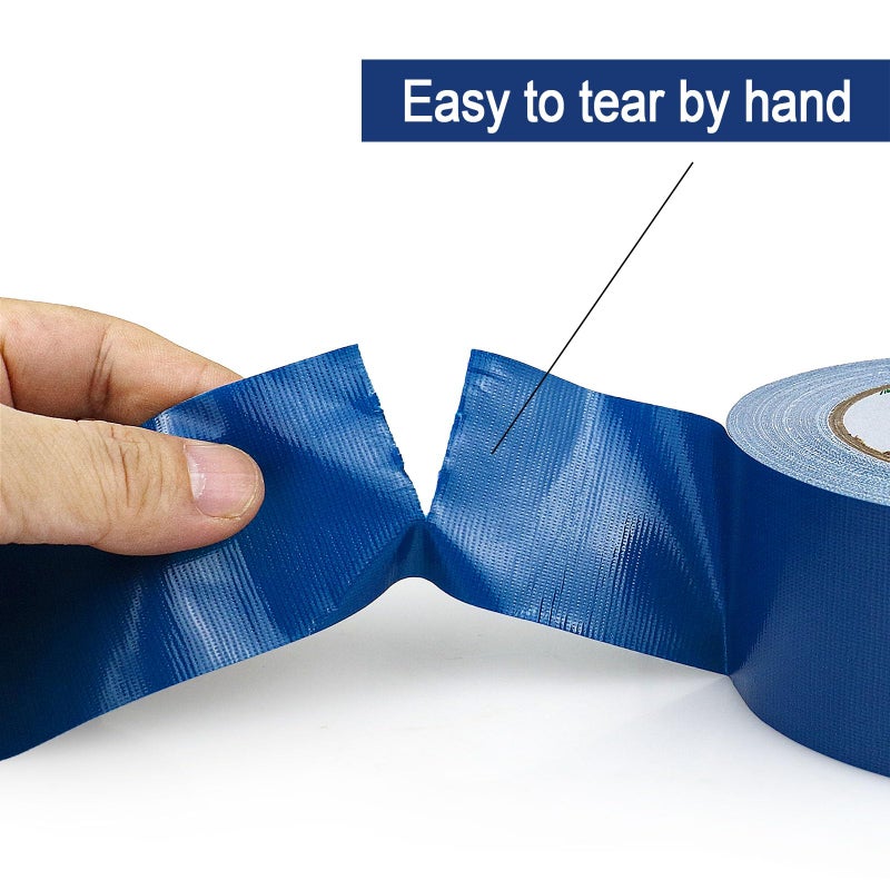 BOMEI PACK Blue Duct Tape, Heavy Duty Strong Industrial Grade Color Duct Tape 9.0 mil x 1.88inch x 30yds for Packing and Repairing - Image 3
